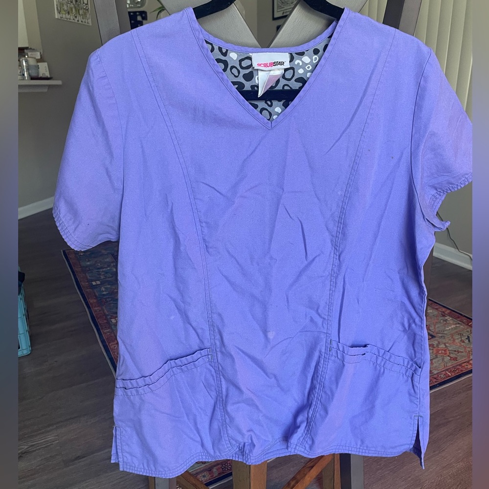 Scrub Star 4 Pocket Short Sleeve Scrub Top